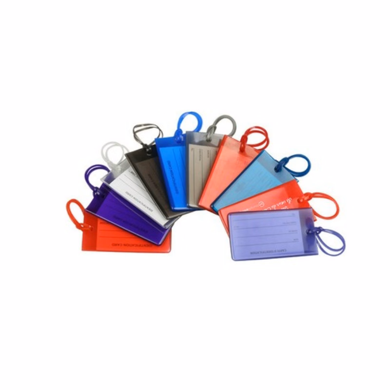 Flexible PVC Travel ID Identification Labels Luggage Tag