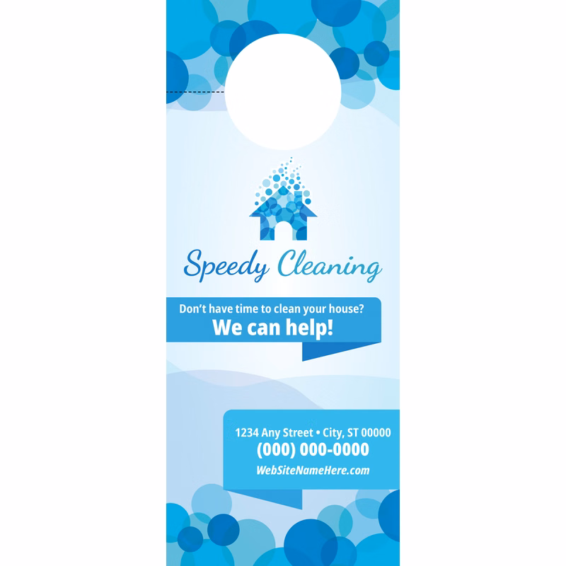 Full Color 1-sided Door Hanger (3.5" x 8.5")