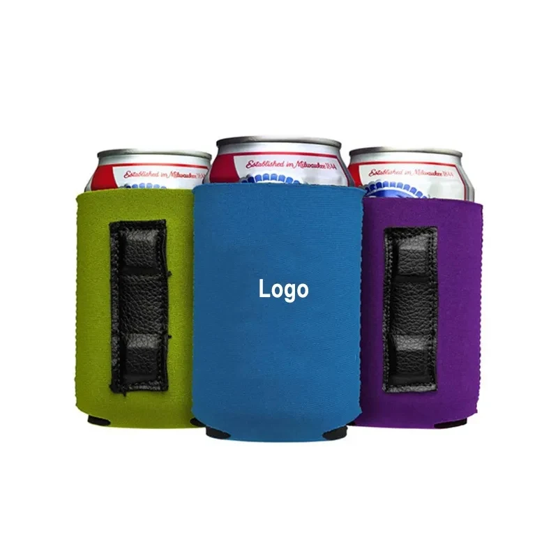 Magnetic Can Cooler Sleeve for Parties Weddings, custom koozie with logo imprint 1