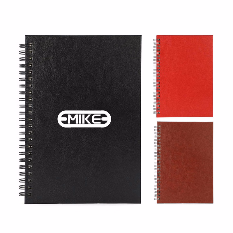 A5 Custom Leather Hybrid Spiral Notebook