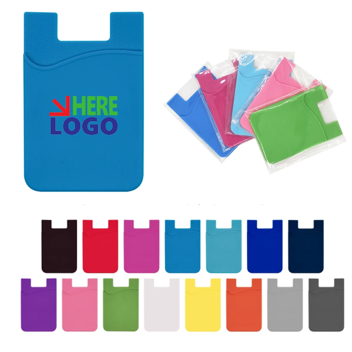 Convenient Silicone Phone Card Sleeve 1