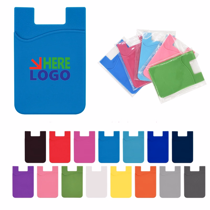 Convenient Silicone Phone Card Sleeve