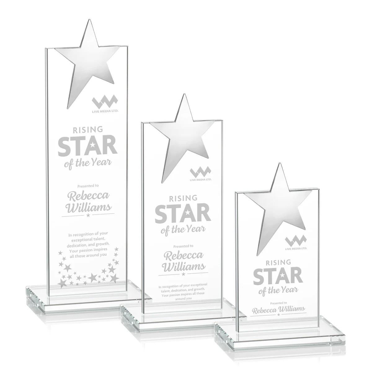 Bryanston Chrome Star Award - Clear 1