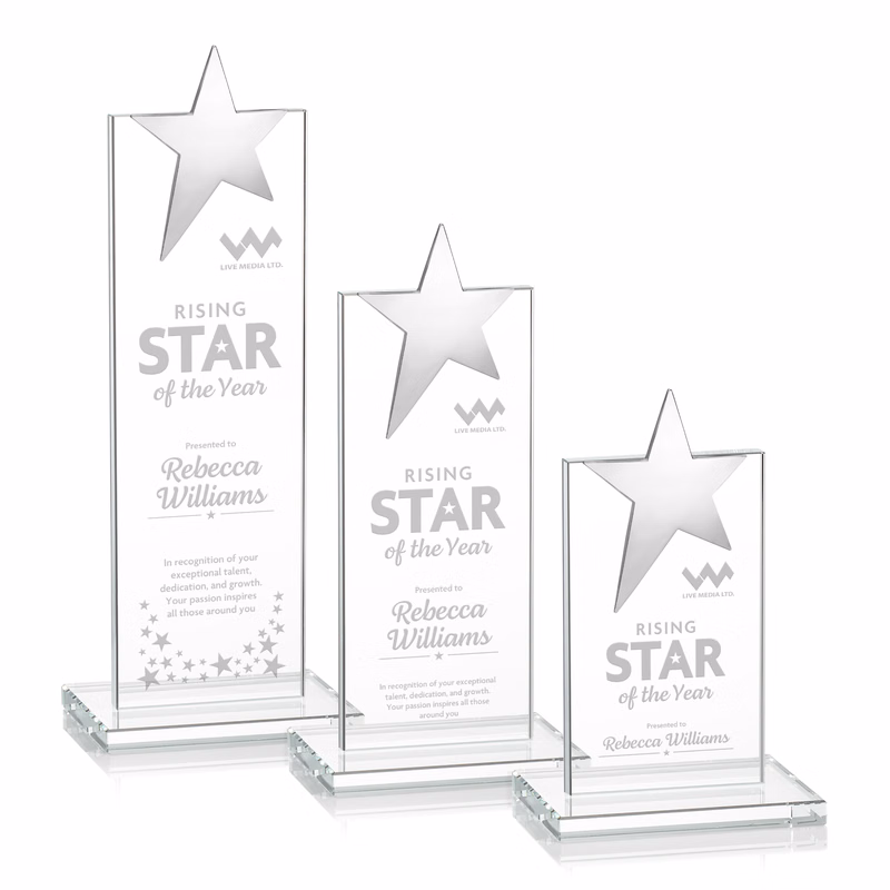 Bryanston Chrome Star Award - Clear