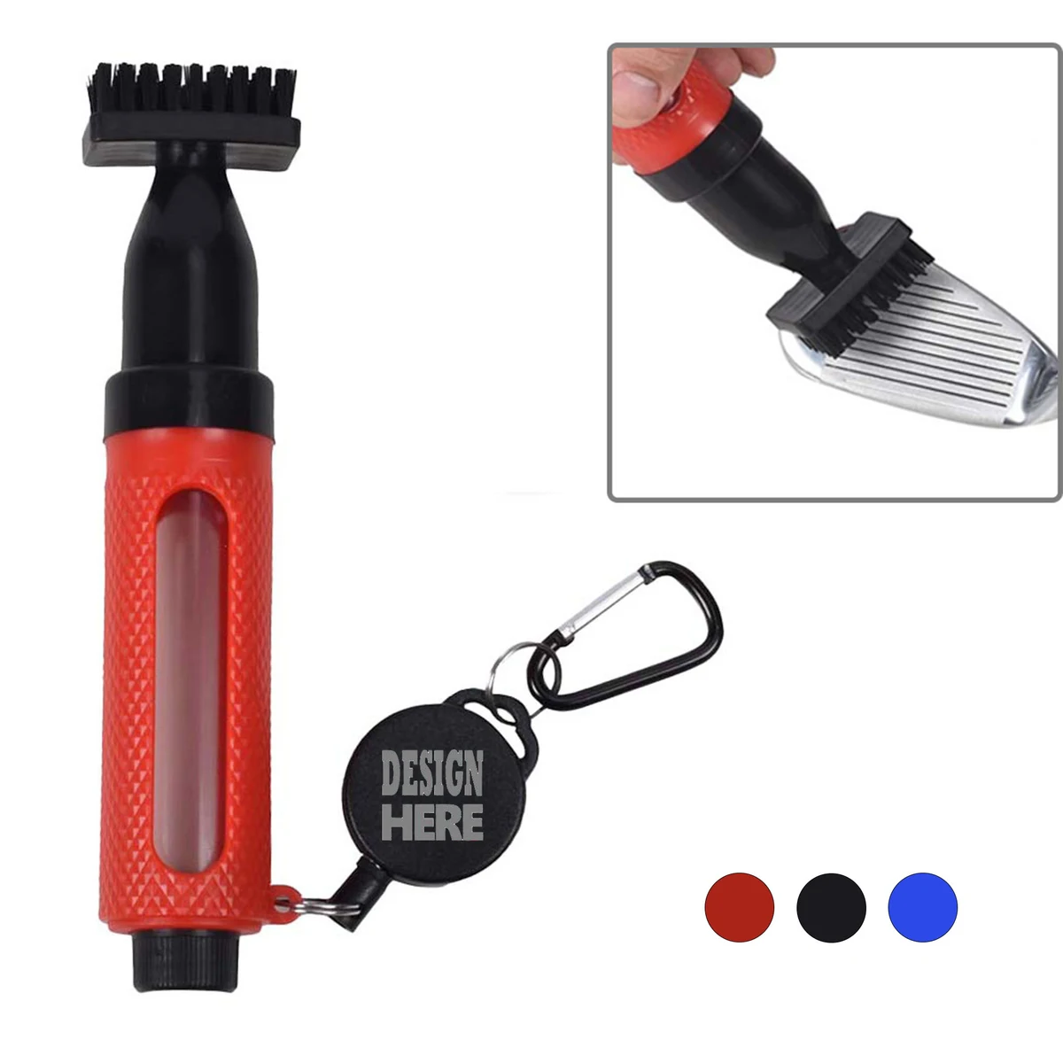 Golf Club Head Cleaning Spray Brush 1