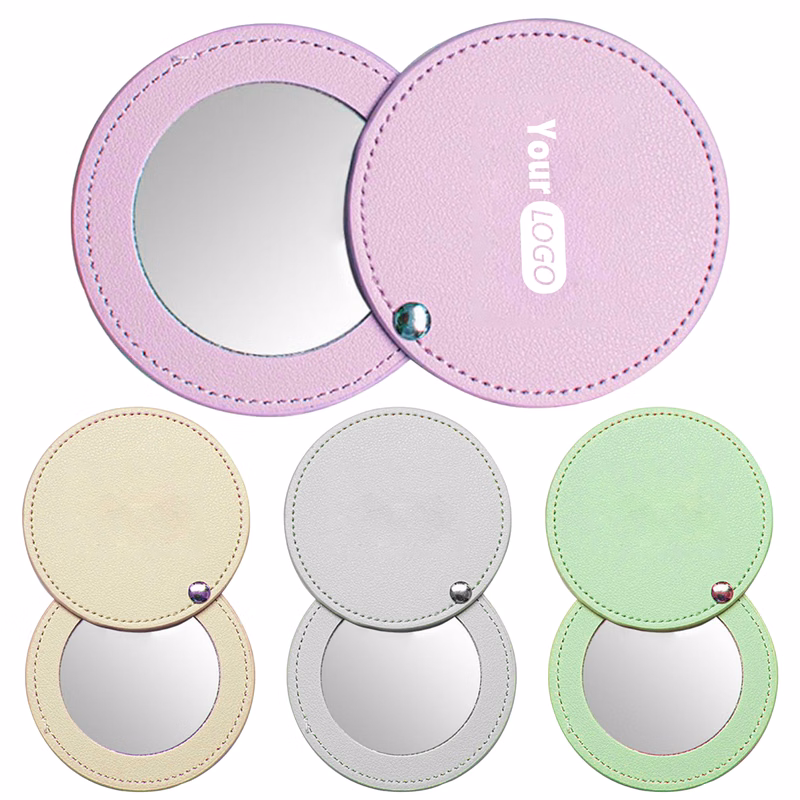 Pu Elegant Leather Compact Mirror