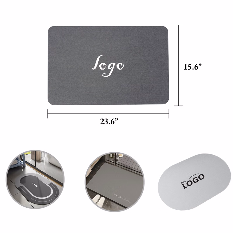 MOQ50 3mm Thick Tech Fabric Absorbent Polyester Mat