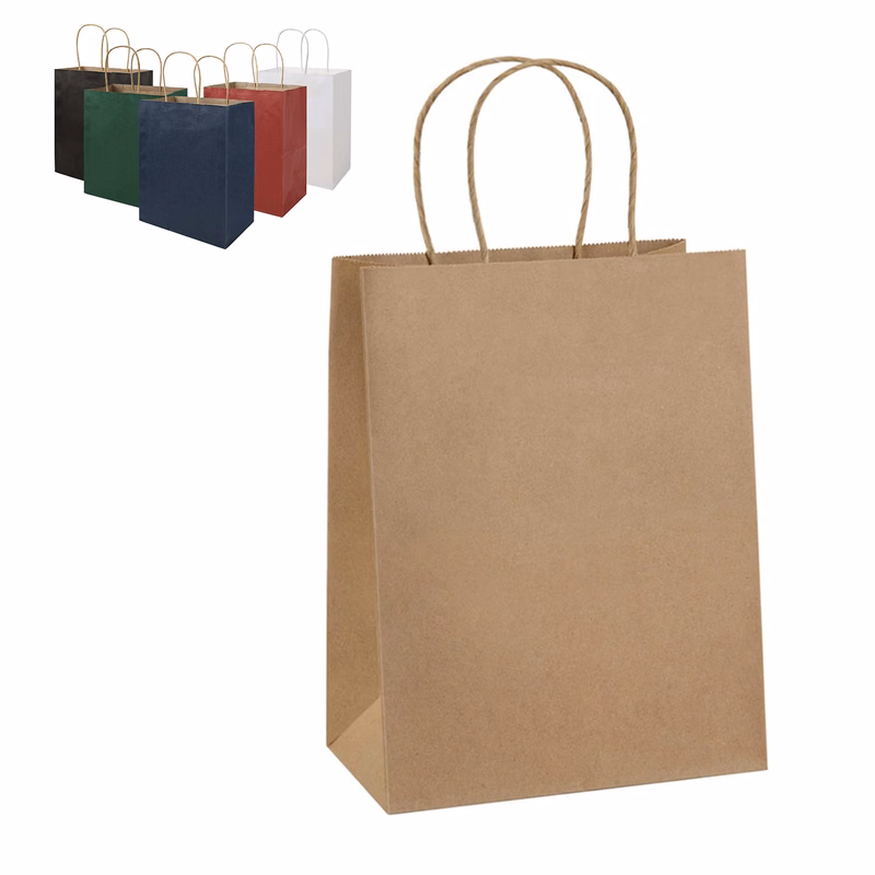 Medium Kraft Paper Brown Shopping Bag