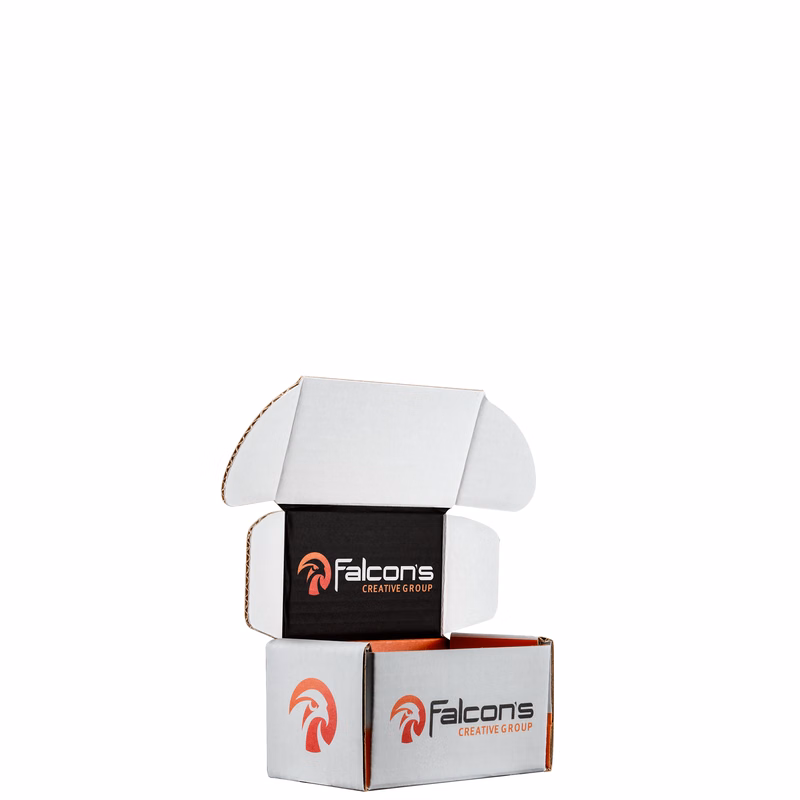 Mailing Box B-Flute 5.000" x 3.000" x 3.000" Group A - 045 sq in White Digital Print