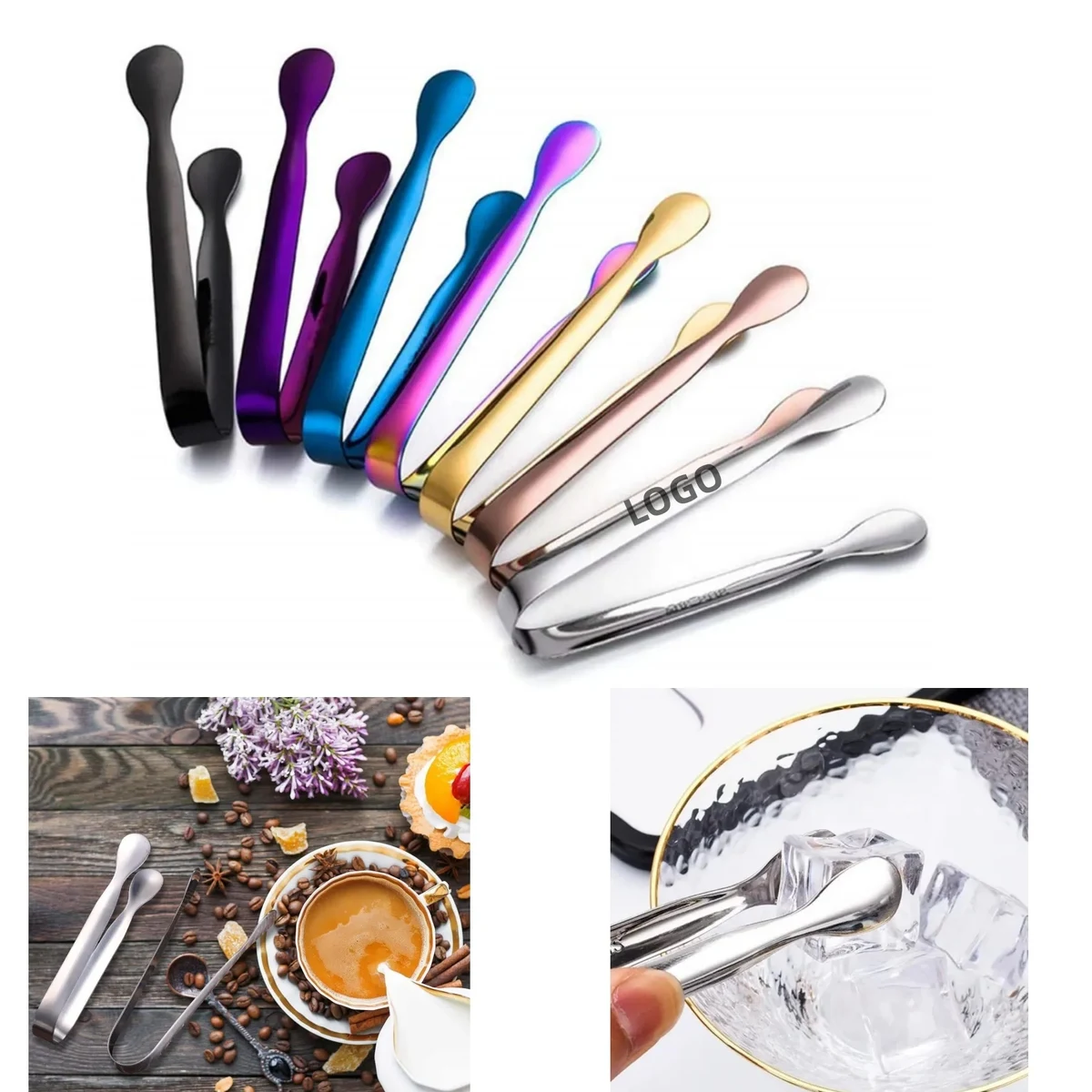 304 Stainless Steel Ice Tongs 1