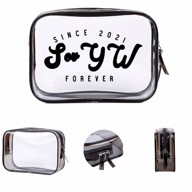 PVC Clear Makeup Bag MOQ 100