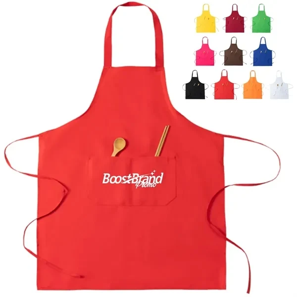 Custom Canvas Apron with Adjustable Ties — Kitchen & Service Staff Gear 1
