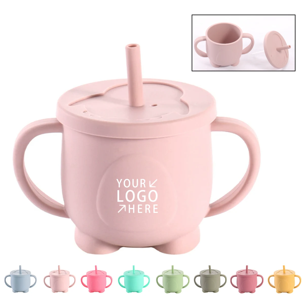 Children's Silicone Straw Cup 1