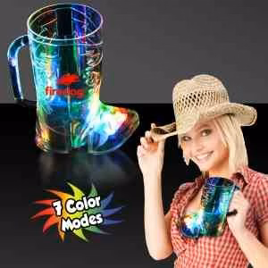 Cowboy Boot Shape Light Up Cup