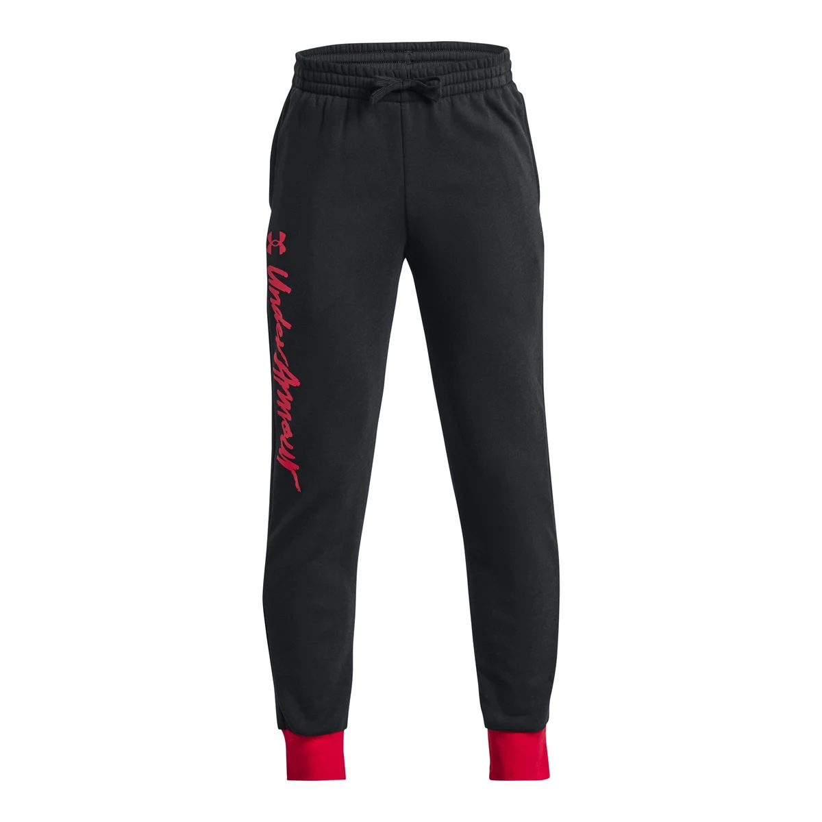 UA Rival Fleece Script Boys' Joggers 1