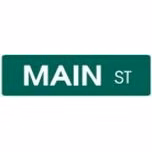 24" x 6" Custom Street Signs with standard vinyl lettering on one side.