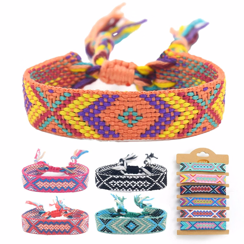 Bohemian Colored Woven Bracelet