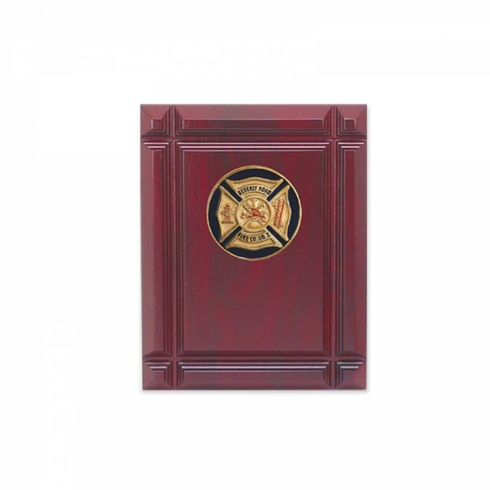 Rosewood Wood Plaque w/Border Detailing (9 x 12 in) 1