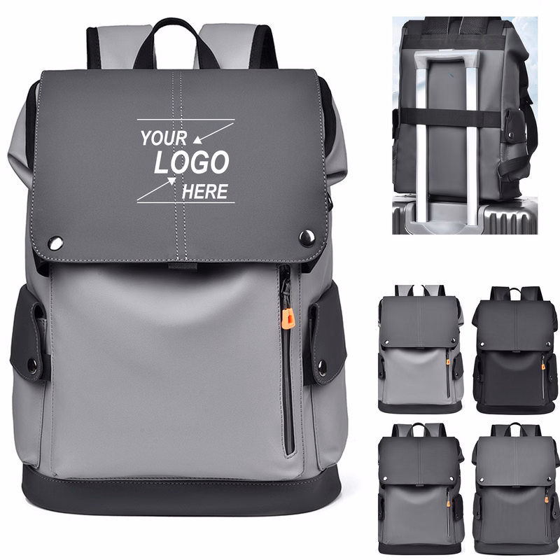 Men's Faux Leather Stylish Backpack