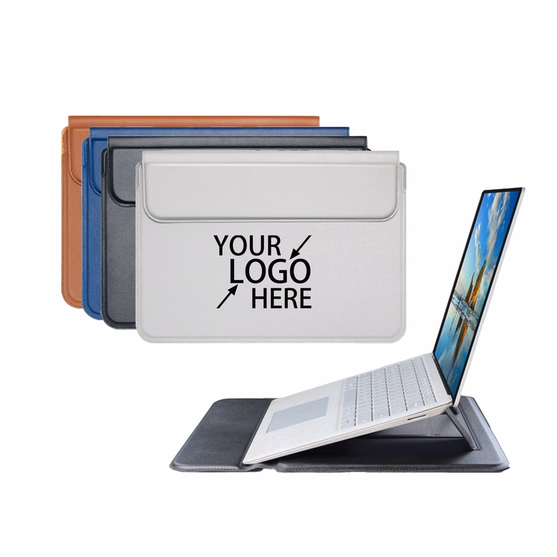 15.4" PU Laptop Organizer with Support Stand