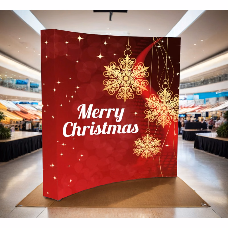 8' x 8' Fabric Pop Up Curved Display (Graphic only)
