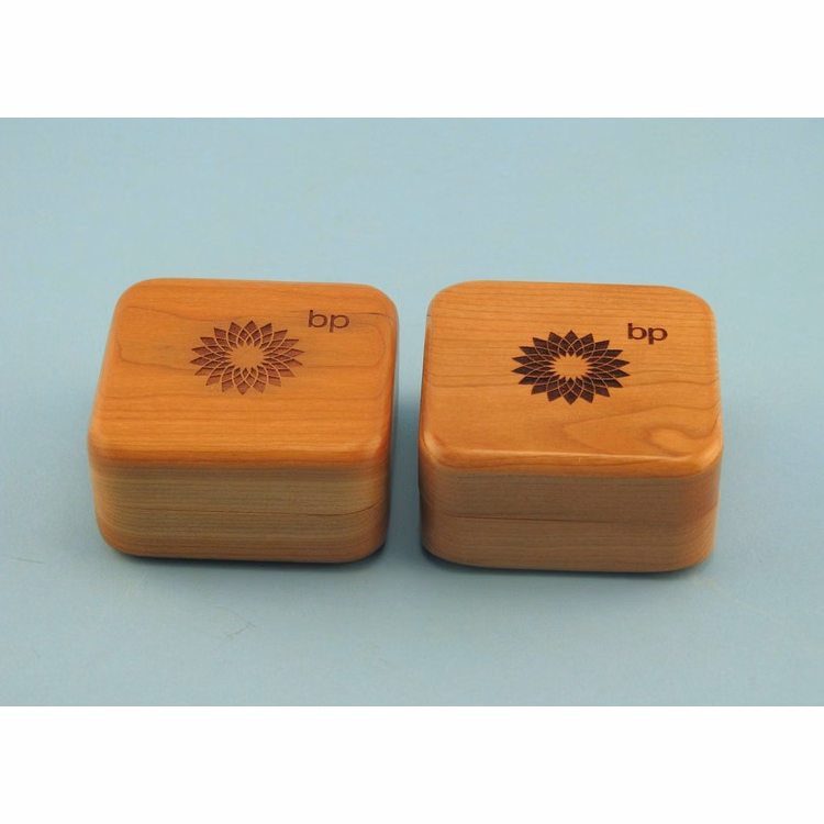 Wood Coin Box, 3" x 3"x 1.5"