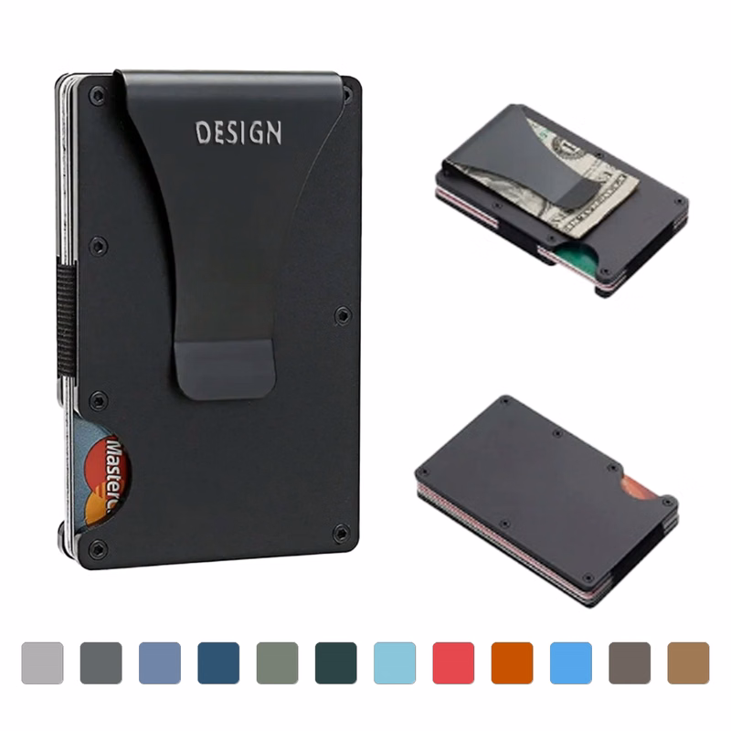 RFID Blocking Aluminum Money Clip Wallet