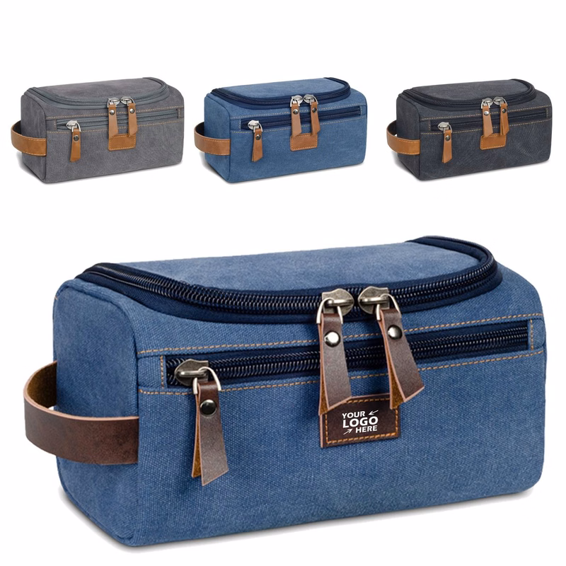 Large Capacity Premium Canvas Toiletry Organizer Bag