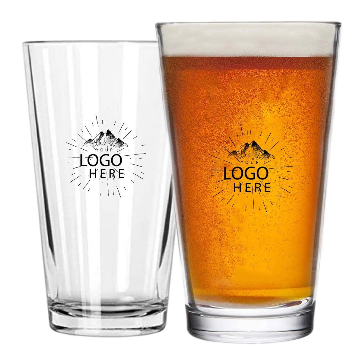 Splitter Shaker Pint Glass 1