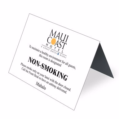 Tent Sign, 10" x 8" (Flat Size), Large