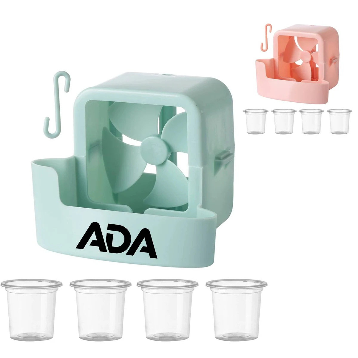 Portable Hanging Fan Cooler w/ 4 Ice Holders 1