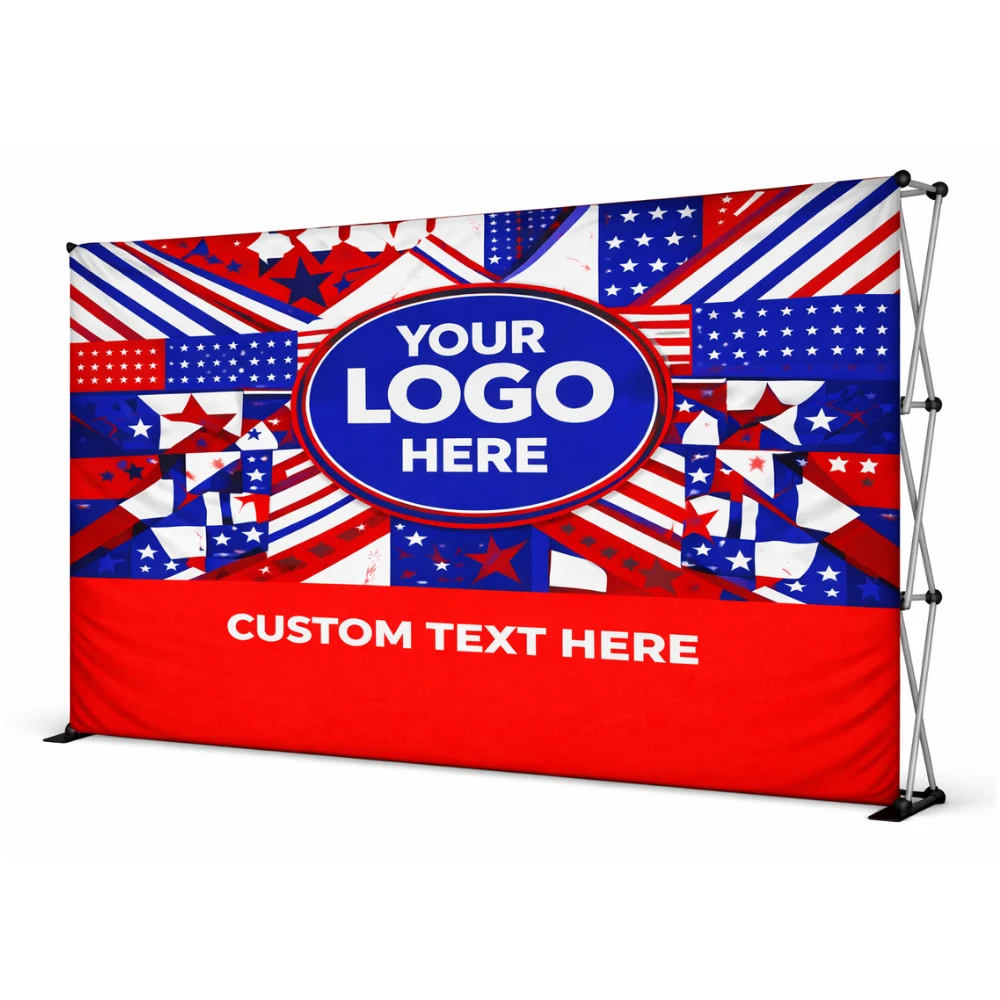 10' Pop Up Straight Fabric Wall 1