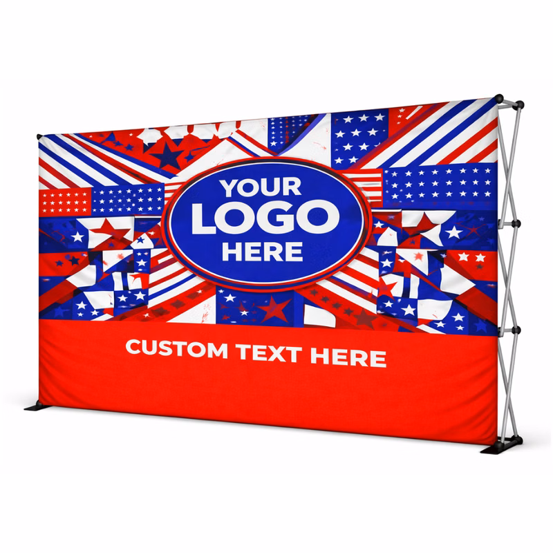 10' Pop Up Straight Fabric Wall