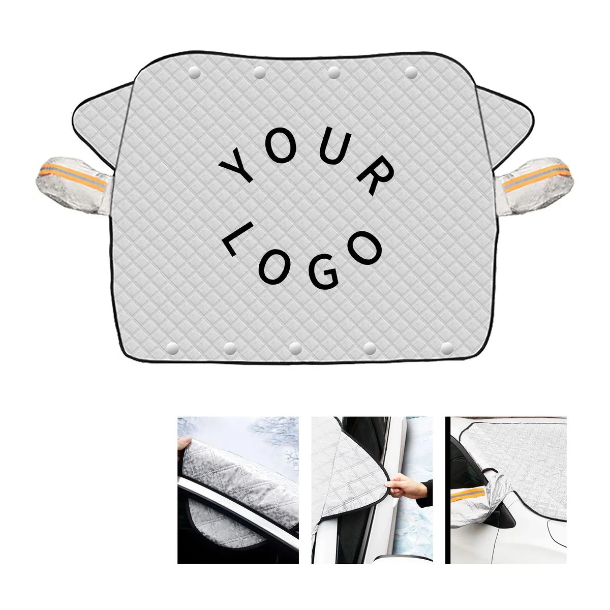 Car Windshield Snow Cover with Magnetic Edges 1