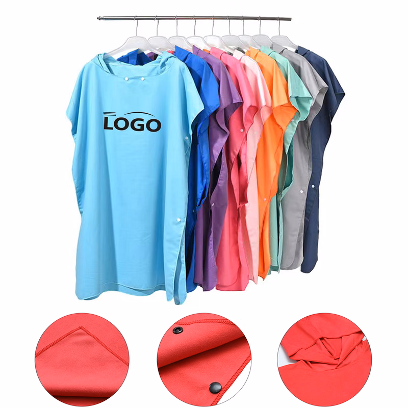Large Quick-Dry Beach Poncho Robe