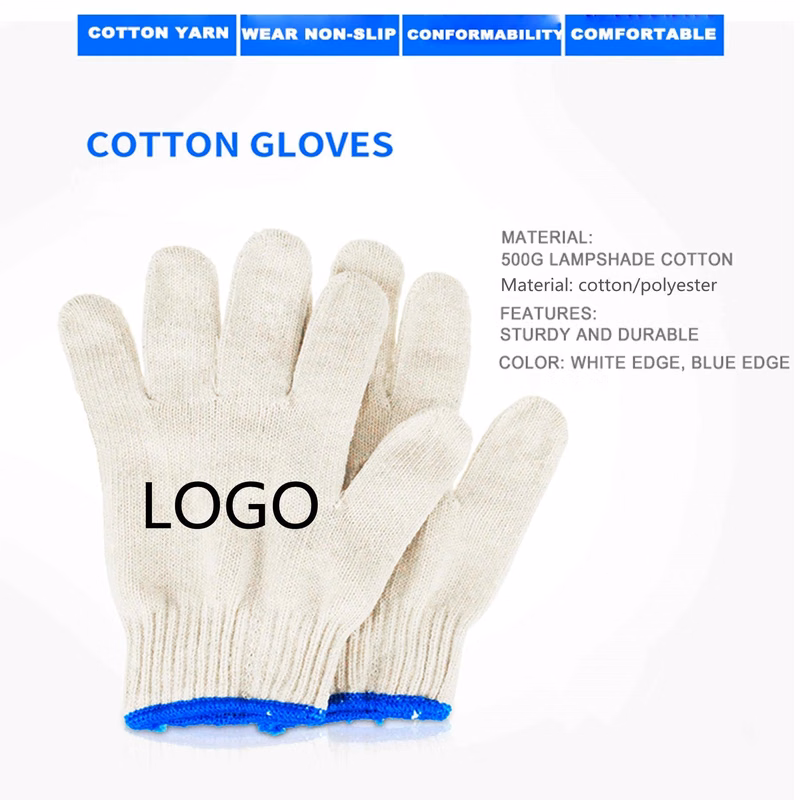 Knit Cotton/Polyester Blend Work Gloves