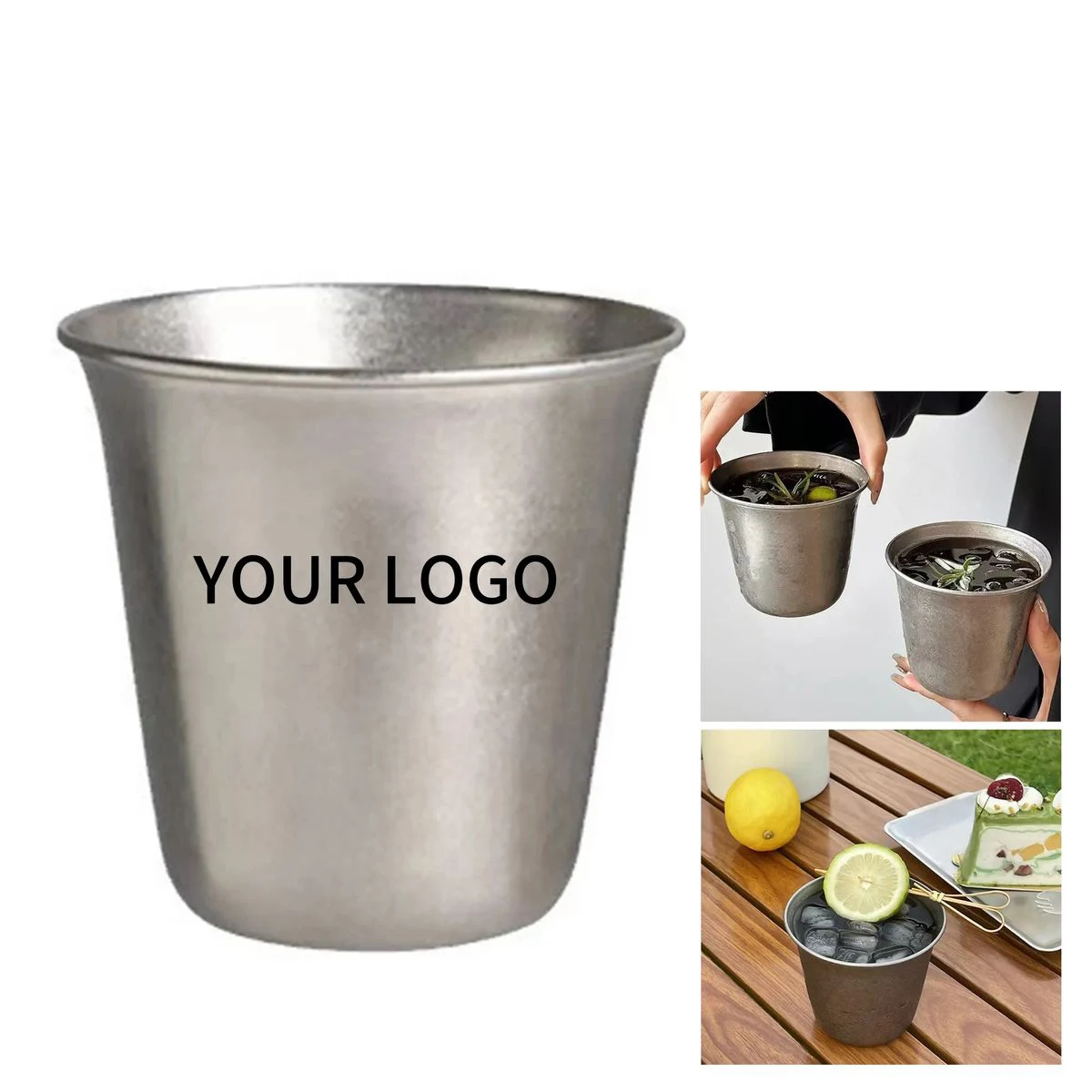 Stainless Steel Cup with Matte Finish 1