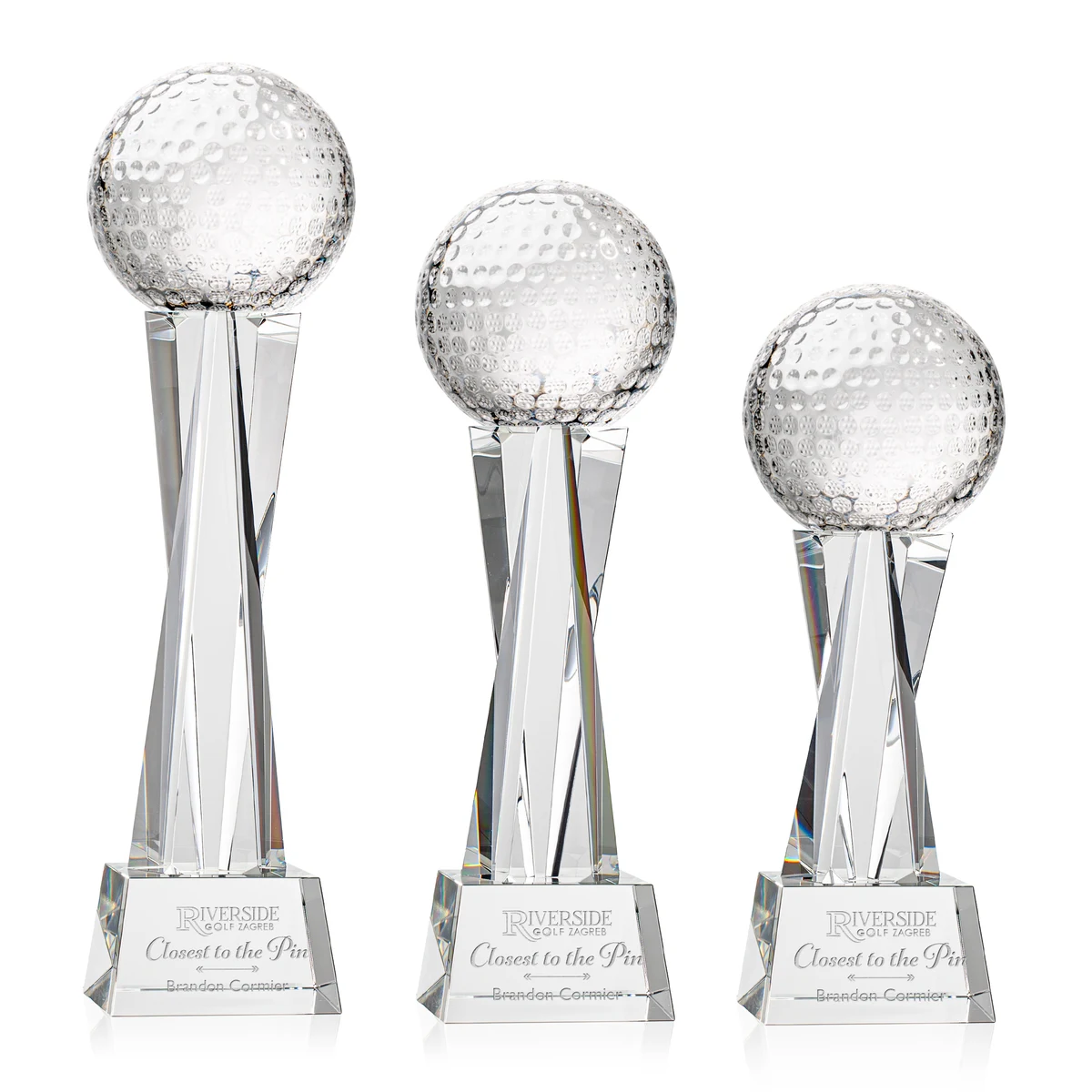 Golf Ball Award on Grafton Base - Clear 1