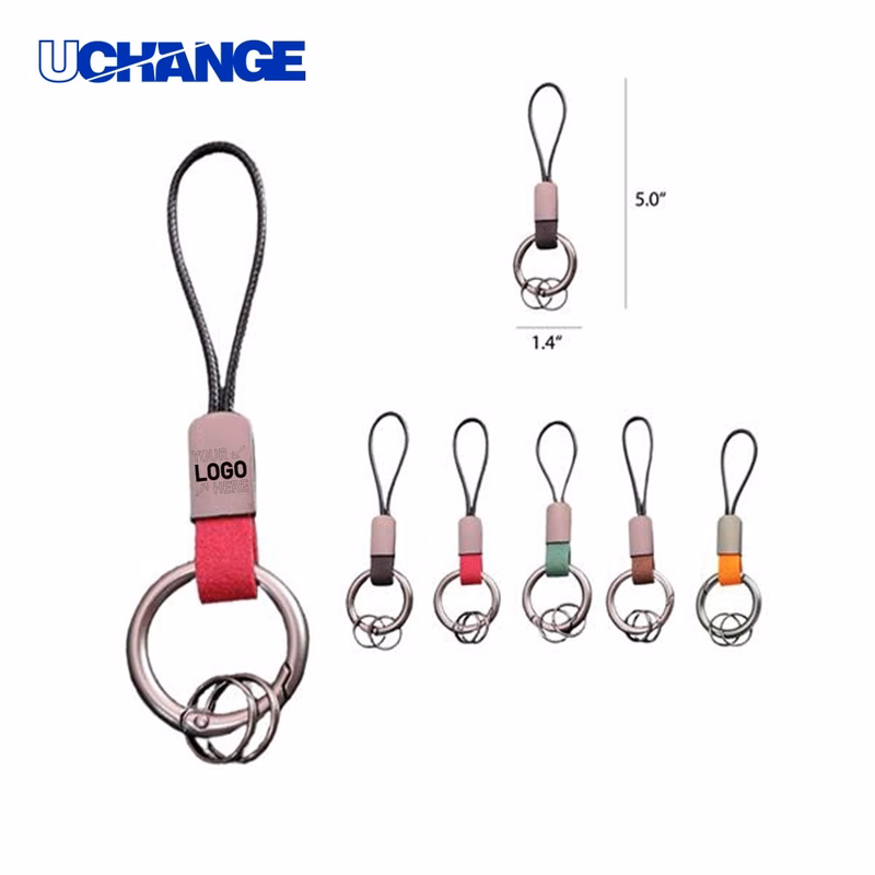 Suede Car Key Ring Keychain
