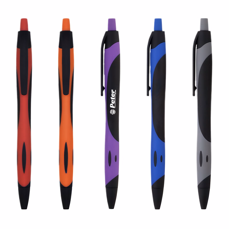 Color Block Retractable Ballpoint Pen