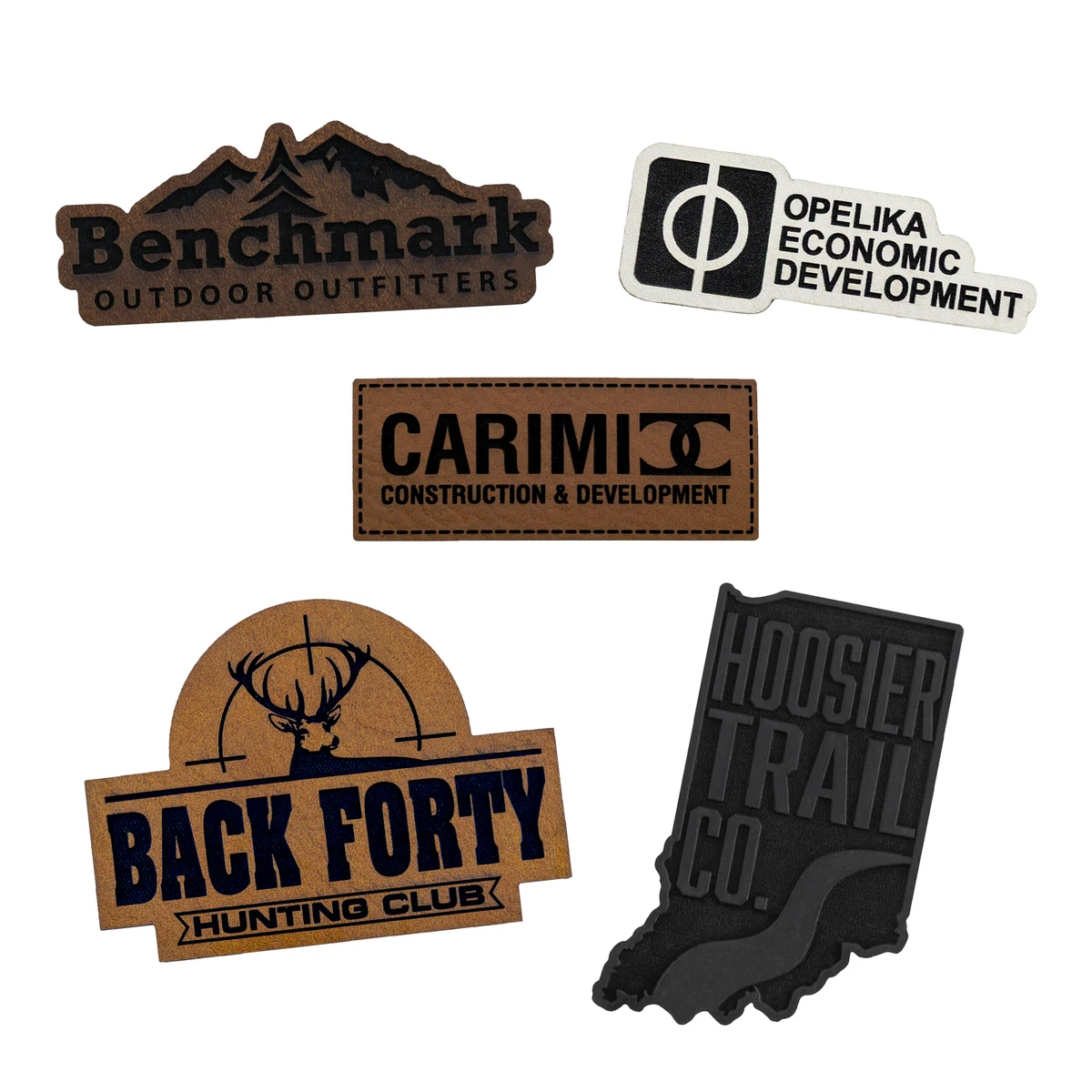 Custom Laser Engraved Leatherette Patch (2") 1