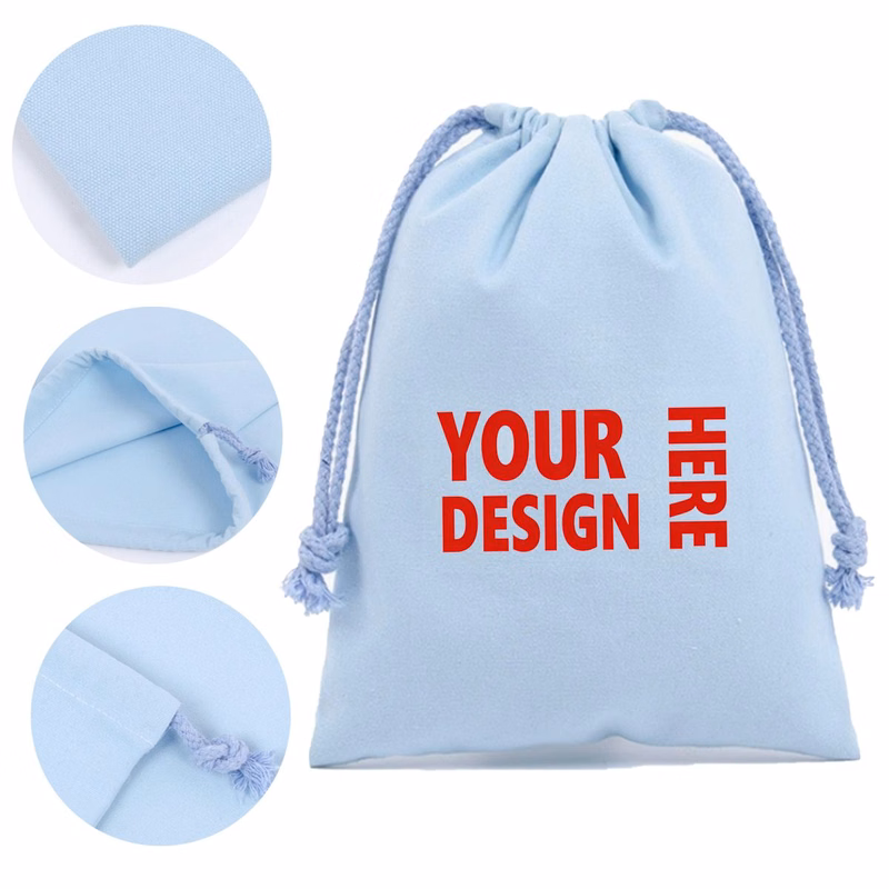 Lightweight Cotton Drawstring Pouch