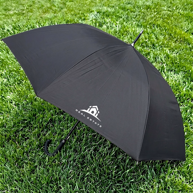Executive Umbrella: 54" Art With Curved Handle