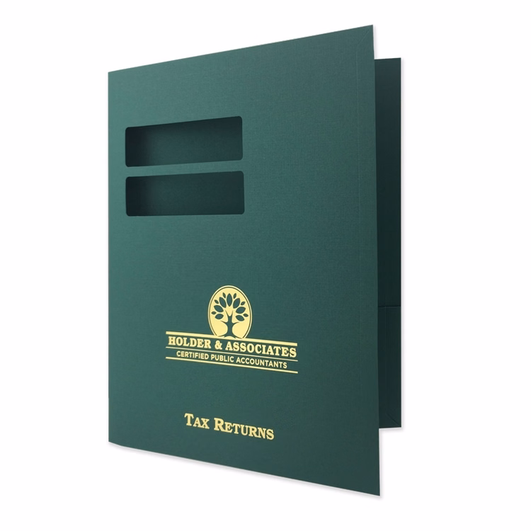 Conformer® Tax Folder with Window and Foil Stamp Imprint