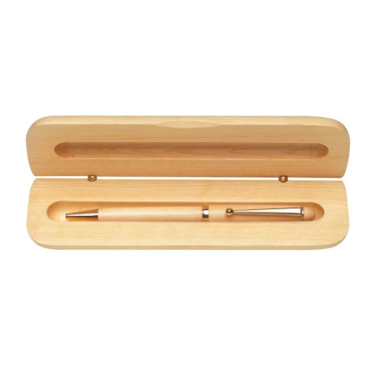 Laser Engraved Maple Pen & Pen Case Set 1