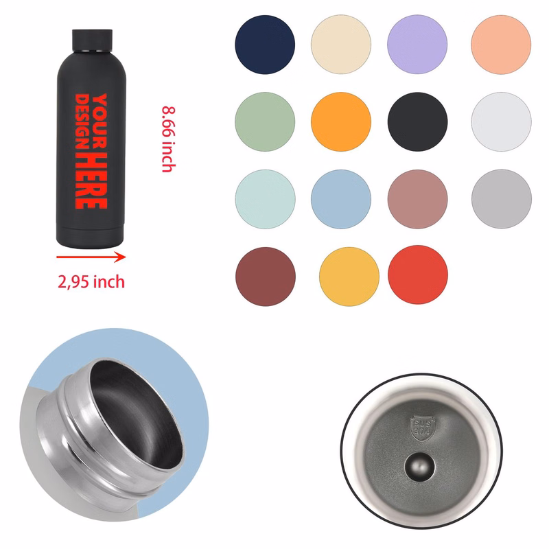 17 oz Narrow Mouth Stainless Steel Bottle