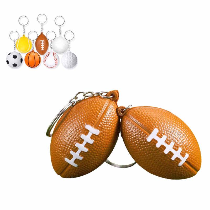 Compact Stress Ball Keychain for Relaxation on the Go
