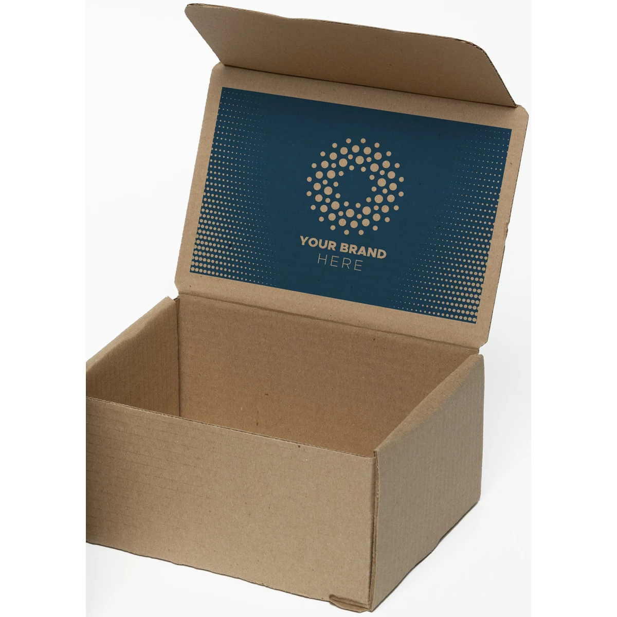 One Color Natural Display Mailer Box w/Inside Imprint (8" x 6" x 4") 1