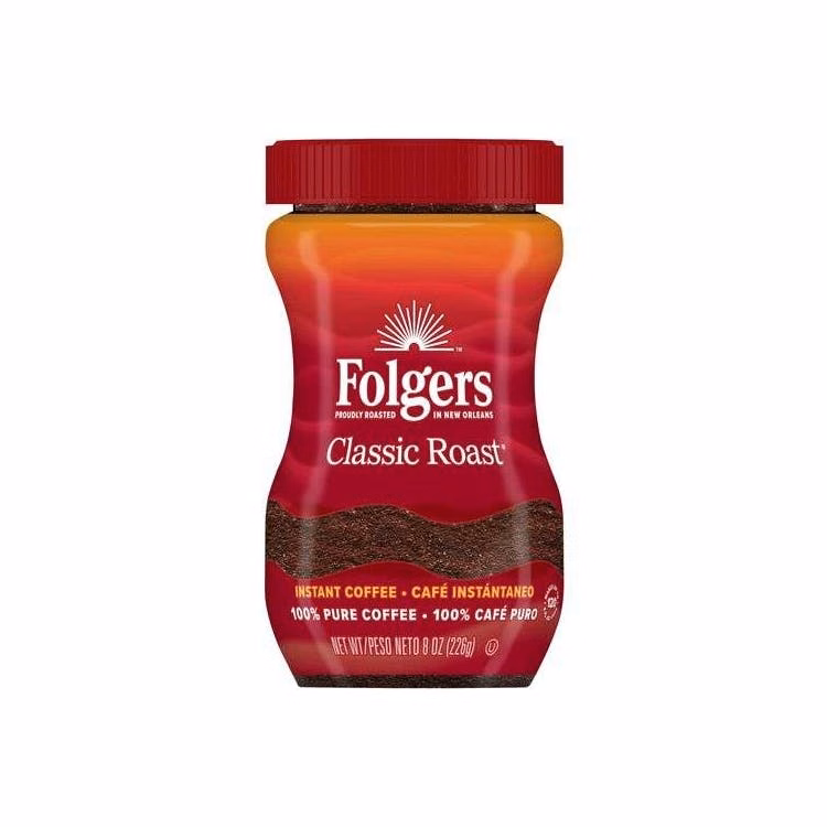 Folgers Instant Coffee - Classic Roast 8 oz