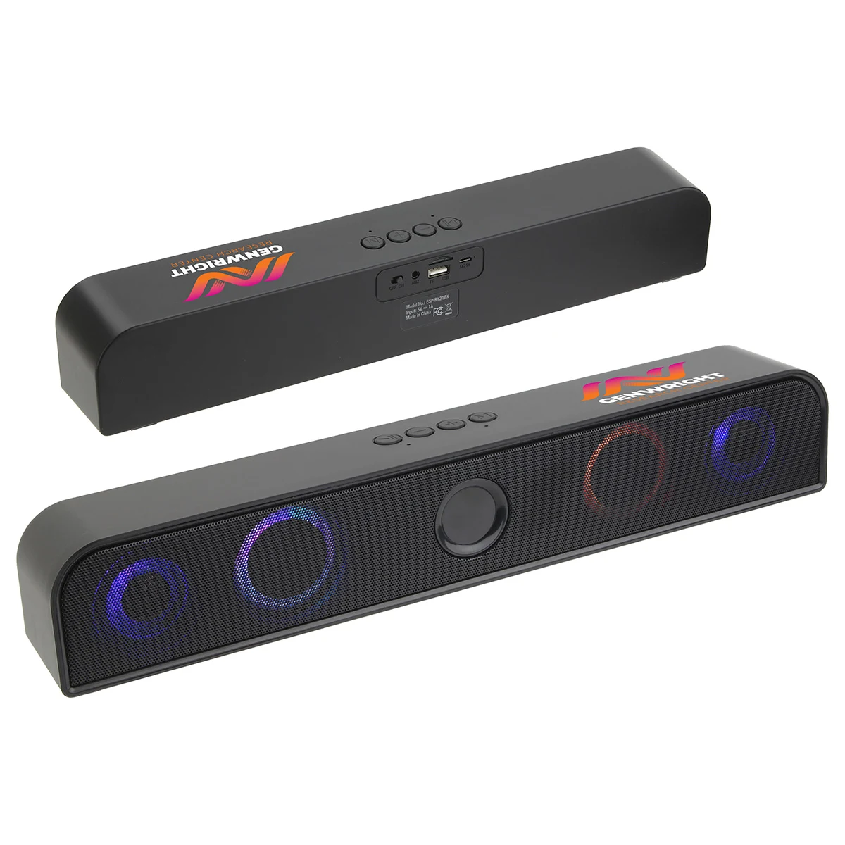 Rhyme Light Up Stereo Speaker Bar 1
